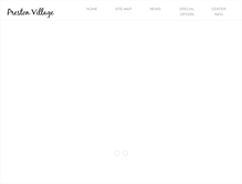 Tablet Screenshot of prestonvillageshoppingcenter.com